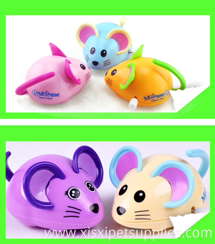 2019 wholesale colorful upper chain mouse cat toy
